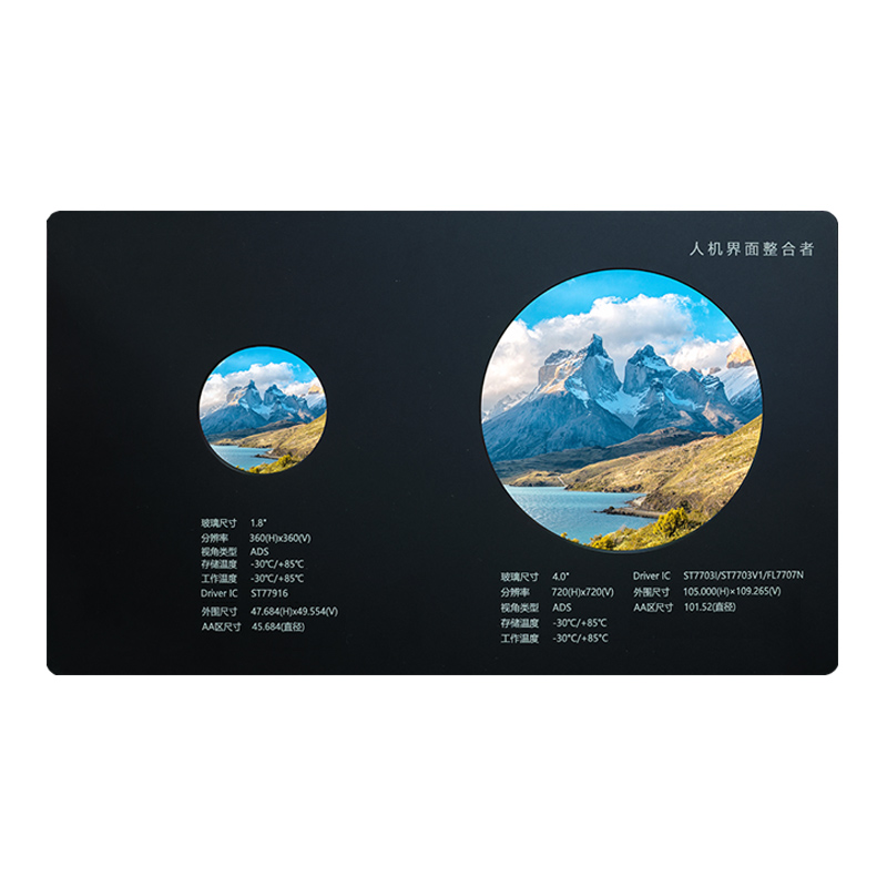 Круглі РК-екрани TFT 1,8